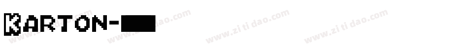 Karton字体转换