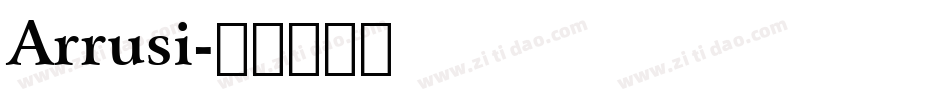 Arrusi字体转换