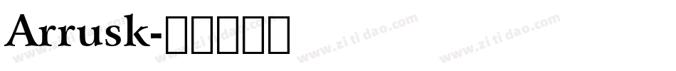 Arrusk字体转换