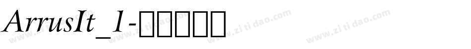 ArrusIt_1字体转换