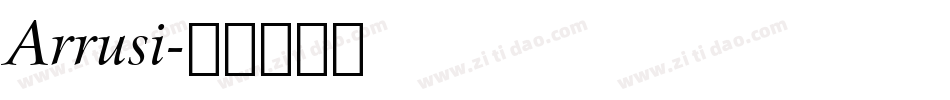 Arrusi字体转换