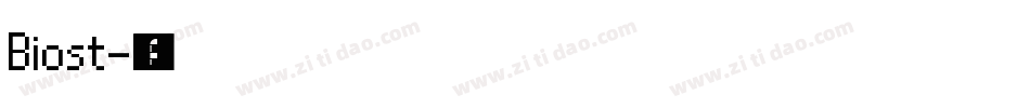 Biost字体转换