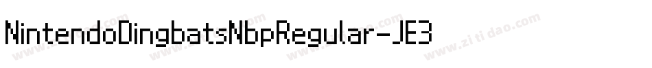 NintendoDingbatsNbpRegular-JE3n字体转换 NintendoDingbatsNbpRegular-JE3n字体转换