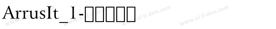 ArrusIt_1字体转换