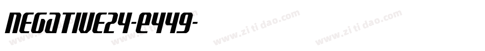 Negative24-E449字体转换