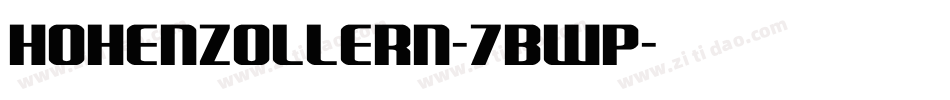 Hohenzollern-7BwP字体转换