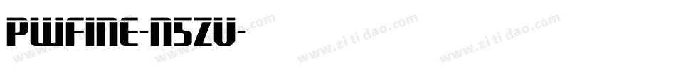 Pwfine-n5zV字体转换