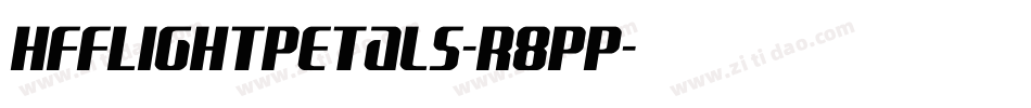 HffLightPetals-r8pp字体转换