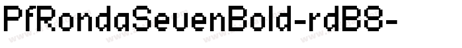 PfRondaSevenBold-rdB8字体转换