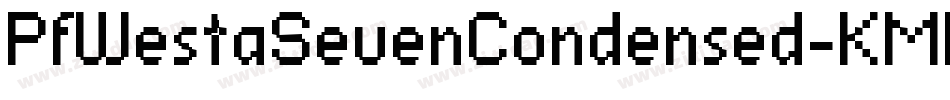 PfWestaSevenCondensed-KMBy字体转换