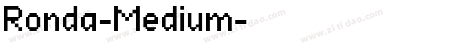 Ronda-Medium字体转换