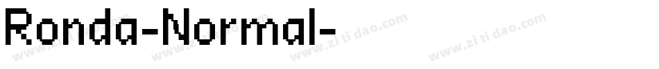 Ronda-Normal字体转换