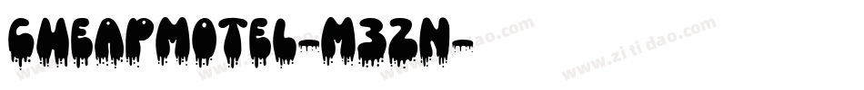 CheapMotel-M3zn字体转换