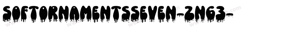 Softornamentsseven-Zn63字体转换 Softornamentsseven-Zn63字体转换