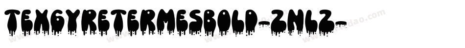 TexgyretermesBold-ZnLz字体转换