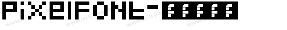 pixelfont字体转换