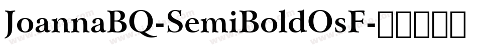 JoannaBQ-SemiBoldOsF字体转换