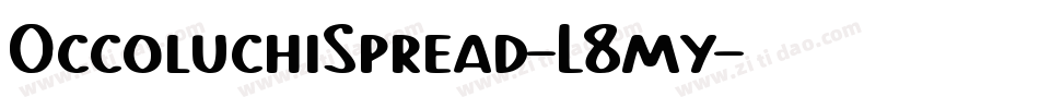 OccoluchiSpread-L8my字体转换