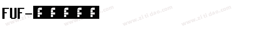 FUF字体转换