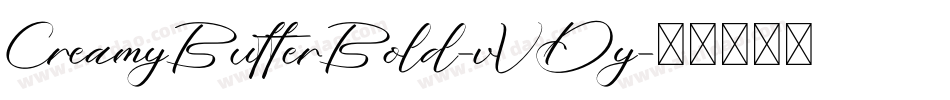 CreamyButterBold-vVDy字体转换