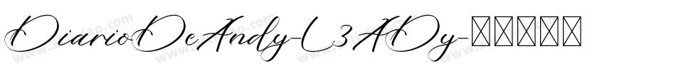 DiarioDeAndy-L3ADy字体转换
