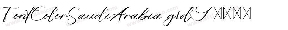 FontColorSaudiArabia-g1dY字体转换