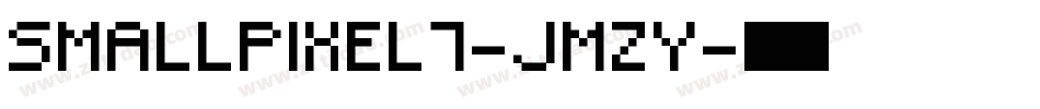 SmallPixel7-jmzy字体转换
