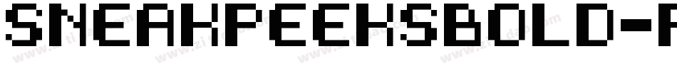 SneakPeeksBold-Rp9K6字体转换