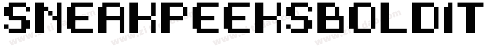 SneakPeeksBoldItalic-BWLB8字体转换