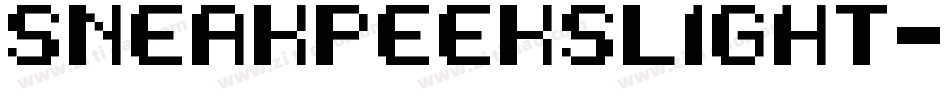 SneakPeeksLight-K7VBl字体转换