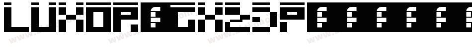 Luxor-gx23P字体转换