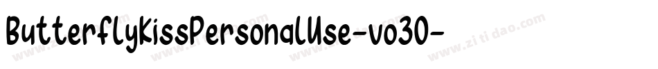 ButterflyKissPersonalUse-vo3O字体转换