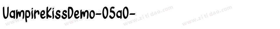 VampireKissDemo-O5aO字体转换