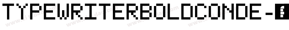 TypeWriterBoldConde字体转换