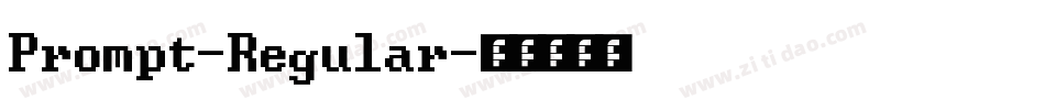 Prompt-Regular字体转换