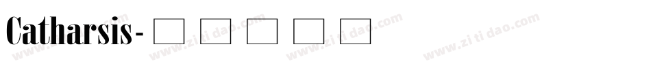 Catharsis字体转换