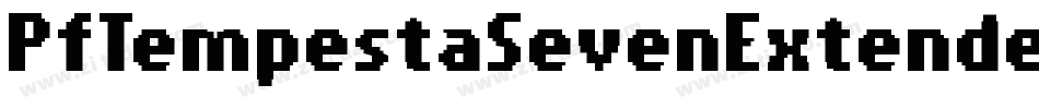 PfTempestaSevenExtendedBold-XJ4P字体转换