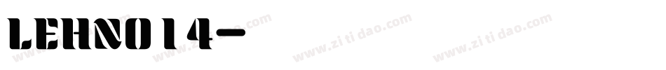 LEHN014字体转换