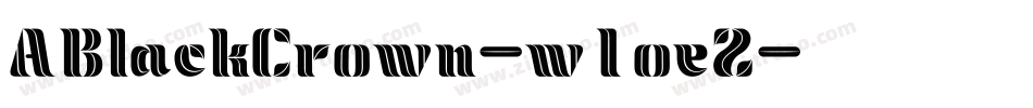 ABlackCrown-w1oe2字体转换