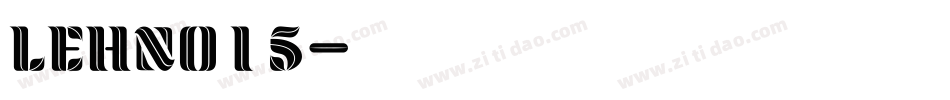 LEHN015字体转换