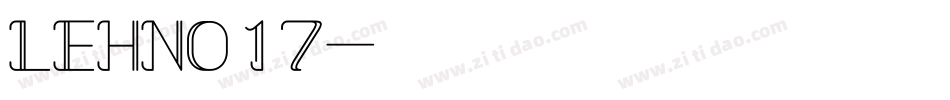 LEHN017字体转换
