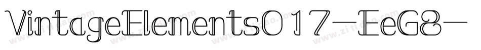 VintageElements017-EeG8字体转换