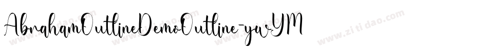 AbrahamOutlineDemoOutline-ywYMM字体转换