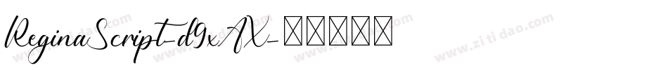 ReginaScript-d9xAX字体转换