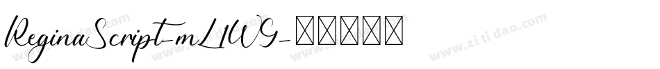 ReginaScript-mL1WG字体转换