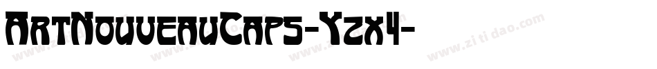 ArtNouveauCaps-Yzx4字体转换