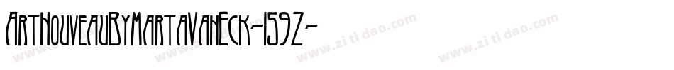 ArtNouveauByMartaVanEck-159Z字体转换