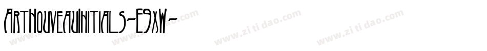ArtNouveauInitials-E9xW字体转换