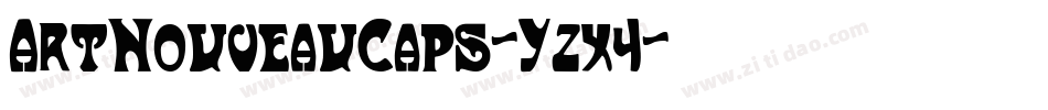 ArtNouveauCaps-Yzx4字体转换