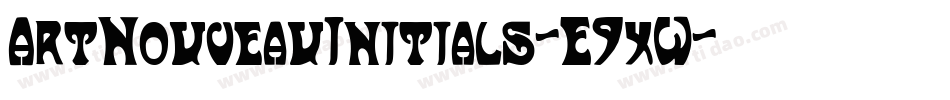 ArtNouveauInitials-E9xW字体转换